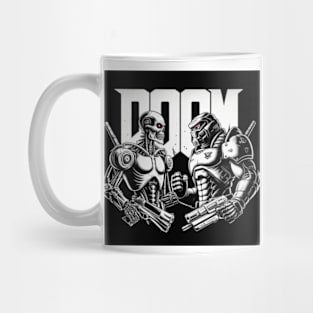 Doom Guy vs. Terminator Mug